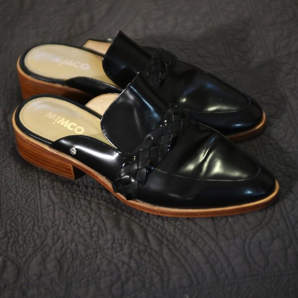 MIMCO l Black Patent Leather Slides/Mules - Size 38 - Picture 2 of 8